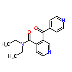 N,N-二乙基-3-(4-吡啶羰基)-4-吡啶羧酰胺结构式_77924-15-3结构式