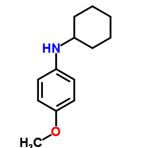 N-环己基-4-甲氧基苯胺结构式_780-02-9结构式