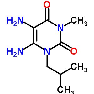 4,5-二氨基-3-异丁基-1-甲基嘧啶-2,6-二酮结构式_78033-18-8结构式