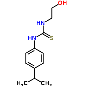 1-(2-羟基乙基)-3-(4-丙烷-2-基苯基)硫代脲结构式_78290-56-9结构式