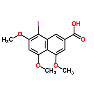 8-碘-4,5,7-三甲氧基-2-萘羧酸结构式_78395-64-9结构式