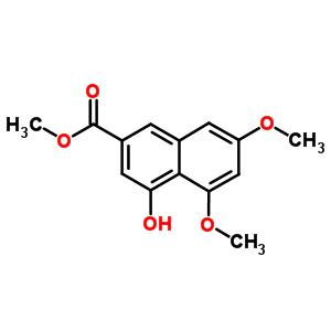 4-羟基-5,7-二甲氧基-2-萘羧酸甲酯结构式_78395-68-3结构式