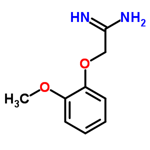 (9ci)-2-(2-甲氧基苯氧基)-乙脒结构式_785724-01-8结构式
