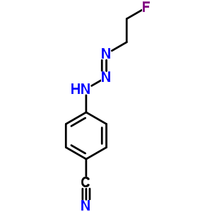 4-(2-(2-氟乙基亚氨基)肼基)苯甲腈结构式_78604-18-9结构式