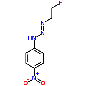 N-(2-氟乙基二氮杂烯)-4-硝基-苯胺结构式_78604-30-5结构式