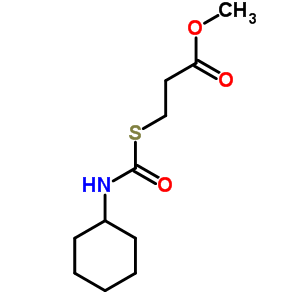3-(环己基氨基甲酰磺酰基)丙酸甲酯结构式_78614-27-4结构式