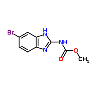 6-溴-1H-苯并[d]咪唑-2-氨基甲酸甲酯结构式_78695-17-7结构式