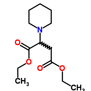 2-(1-哌啶)丁二酸二乙酯结构式_79089-47-7结构式