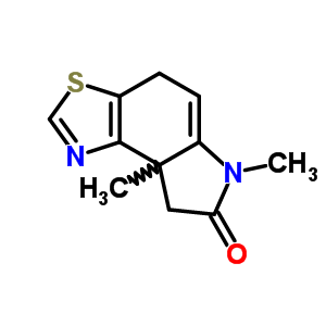 4,6,8,8a-四氢-6,8a-二甲基-7H-吡咯并[3,2-e]苯并噻唑-7-酮结构式_79123-76-5结构式