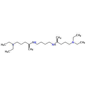 N-[4-(5-二乙基氨基五n-2-基氨基)丁基]-N,N-二乙基-戊烷-1,4-二胺结构式_79692-18-5结构式