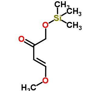 (E)-4-甲氧基-1-三甲基硅氧基-3-丁烯-2-酮结构式_80127-63-5结构式