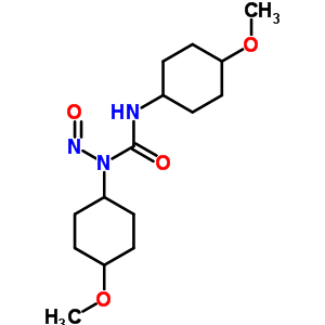 [反式(反式)]-(9CI)-N,N-双(4-甲氧基环己基)-N-亚硝基-脲结构式_80413-78-1结构式