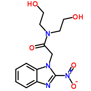 N,N-双(2-羟基乙基)-2-(2-硝基苯并咪唑-1-基)乙酰胺结构式_80479-65-8结构式