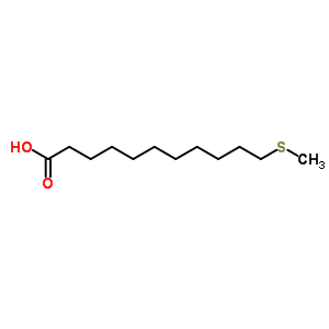 11-(甲基硫代)-十一酸结构式_80683-81-4结构式