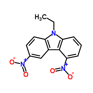 9-乙基-3,5-二硝基-9H-咔唑结构式_80776-37-0结构式
