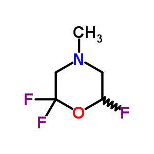 2,2,6-三氟-4-甲基-吗啉结构式_80958-33-4结构式