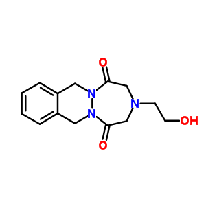 3-(2-羟基乙基)-3,4,7,12-四氢-1H-(1,2,5)三氮杂革(1,2-b)二氮杂萘-1,5(2H)-二酮结构式_81215-74-9结构式
