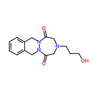 3-(3-羟基丙基)-3,4,7,12-四氢-1H-(1,2,5)三氮杂革(1,2-b)二氮杂萘-1,5(2H)-二酮结构式_81215-75-0结构式