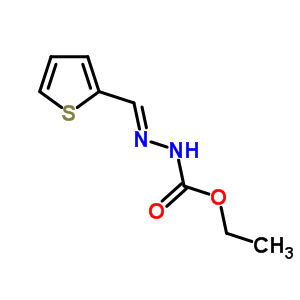 n-(噻吩-2-基亚甲基氨基)氨基甲酸乙酯结构式_81291-64-7结构式