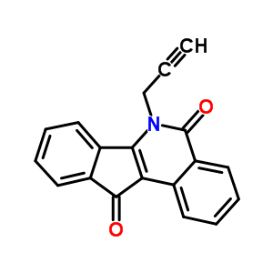 6-(2-丙炔)-5H-茚并[1,2-c]异喹啉-5,11(6H)-二酮结构式_81721-78-0结构式