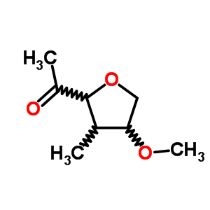 (9ci)-1-(四氢-5-甲氧基-4-甲基-3-呋喃)-乙酮结构式_81910-05-6结构式