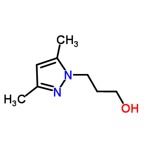 3-(3,5-二甲基-1H-吡唑-1-基)-1-丙醇结构式_81930-33-8结构式