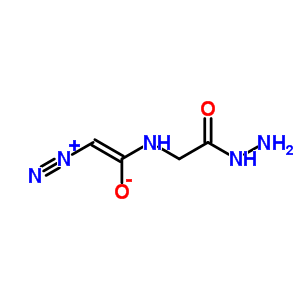 N-二氮杂乙酰基甘氨酸 肼结构式_820-75-7结构式