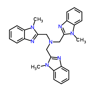 三((1-甲基-1H-苯并[d]咪唑-2-基)甲基)胺结构式_82137-72-2结构式