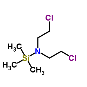 2-氯-N-(2-氯乙基)-N-三甲基甲硅烷基-乙胺结构式_82475-57-8结构式
