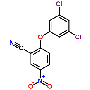 2-(3,5-二氯苯氧基)-5-硝基苯甲腈结构式_82674-08-6结构式