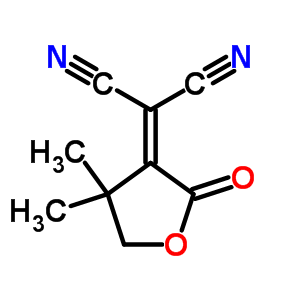 2-(二氢-4,4-二甲基-2-氧代-3(2H)-呋喃)-丙二腈结构式_82698-94-0结构式