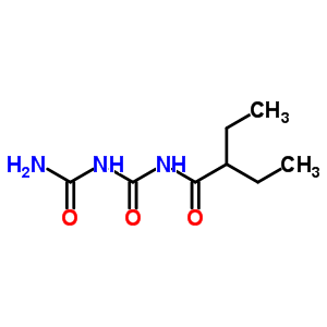 N-(氨基甲酰氨基甲酰)-2-乙基-丁酰胺结构式_82845-34-9结构式