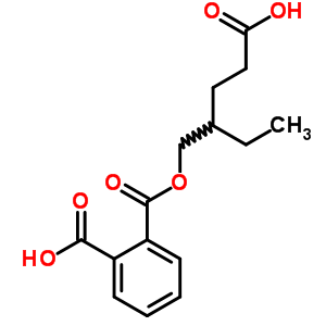 单(4-​羧基-​2-​乙基丁基)邻苯二甲酸酯结构式_82975-92-6结构式