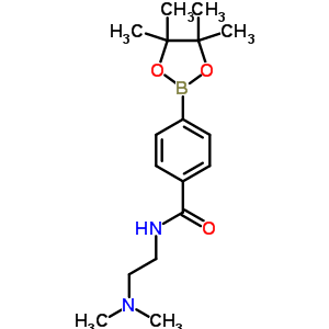 N-(2-二甲基氨基乙基)-4-(4,4,5,5-四甲基-1,3,2-二噁硼烷-2-基)苯甲酰胺结构式_832114-11-1结构式