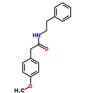 4-甲氧基-n-(2-苯基乙基)-苯乙酰胺结构式_83304-16-9结构式