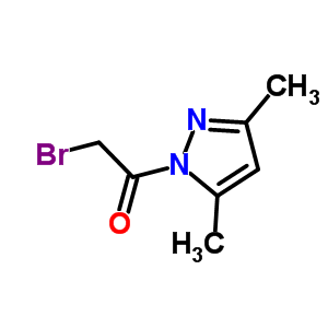 1-(溴乙酰基)-3,5-二甲基-1H-吡唑(9ci)结构式_83612-48-0结构式