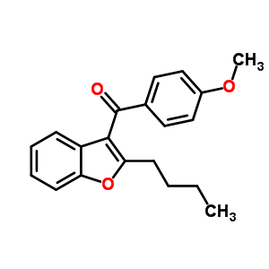 (2-丁基苯并呋喃-3-基)(4-甲氧基苯基)甲酮结构式_83790-87-8结构式 (2-丁基苯并呋喃-3-基)(4-甲氧基苯基)甲酮结构式_83790-87-8结构式