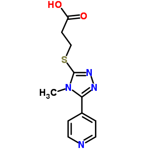 3-(4-甲基-5-吡啶-4-基-4H-[1,2,4]噻唑-3-基磺酰基)-丙酸结构式_838843-11-1结构式