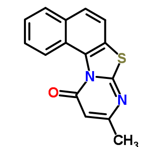 9-甲基-11H-萘并[1,2:4,5][1,3]噻唑并[3,2-a]嘧啶-11-酮结构式_84038-90-4结构式