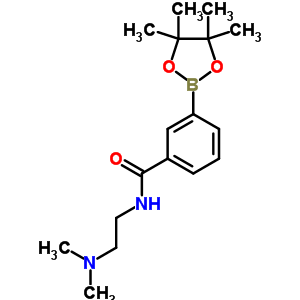 N-(2-二甲基氨基乙基)-3-(4,4,5,5-四甲基-1,3,2-二噁硼烷-2-基)苯甲酰胺结构式_840521-76-8结构式