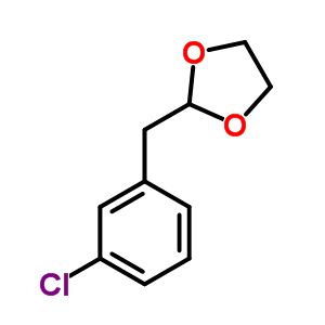 1-Chloro-3-(1,3-dioxolan-2-ylmethyl)benzeneStructure,842123-93-7Structure 1-Chloro-3-(1,3-dioxolan-2-ylmethyl)benzene Structure,842123-93-7Structure