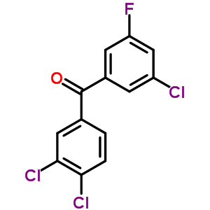 5-氟-3,3,4-三氯苯甲酮结构式_844885-33-2结构式