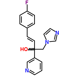 (E)-4-(4-fluoro-phenyl)-1-imidazol-1-yl-2-pyridin-3-yl-but-3-en-2-olStructure,847570-47-2Structure (E)-4-(4-fluoro-phenyl)-1-imidazol-1-yl-2-pyridin-3-yl-but-3-en-2-ol Structure,847570-47-2Structure
