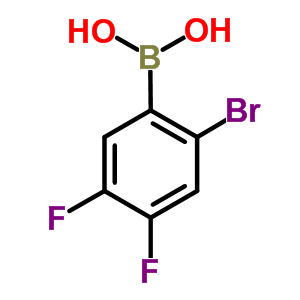 2-溴-4,5-二氟苯硼酸结构式_849062-34-6结构式