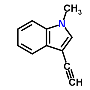 3-乙炔-1-甲基-1H-吲哚结构式_85094-88-8结构式