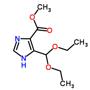 5-二乙氧基甲基咪唑-4-羧酸甲酯结构式_85109-99-5结构式