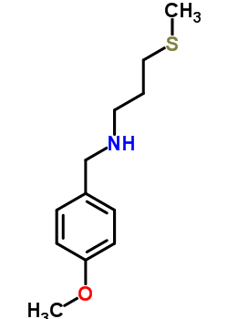 N-[(4-甲氧基苯基)甲基]-3-甲基磺酰基-丙烷-1-胺结构式_85485-77-4结构式