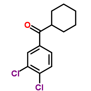 Cyclohexyl(3,4-dichlorophenyl)methanone Structure