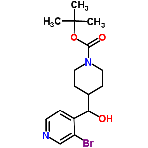 4-((3-溴吡啶-4-基)(羟基)甲基)哌啶-1-羧酸叔丁酯结构式_856932-61-1结构式
