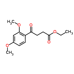 Ethyl 4-(2,4-dimethoxyphenyl)-4-oxobutyrateStructure,858445-94-0Structure Ethyl 4-(2,4-dimethoxyphenyl)-4-oxobutyrate Structure,858445-94-0Structure